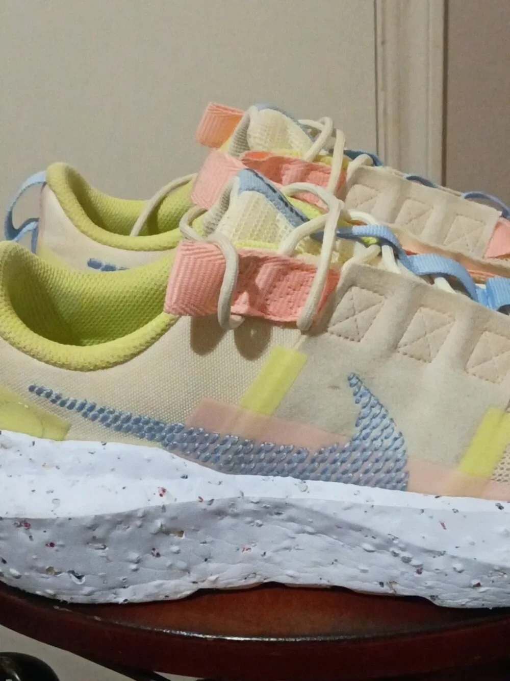 Nike Wmns Crater Impact Volt Yellow Womens 9.5 Casual Lifestyle Shoes CW2386-700